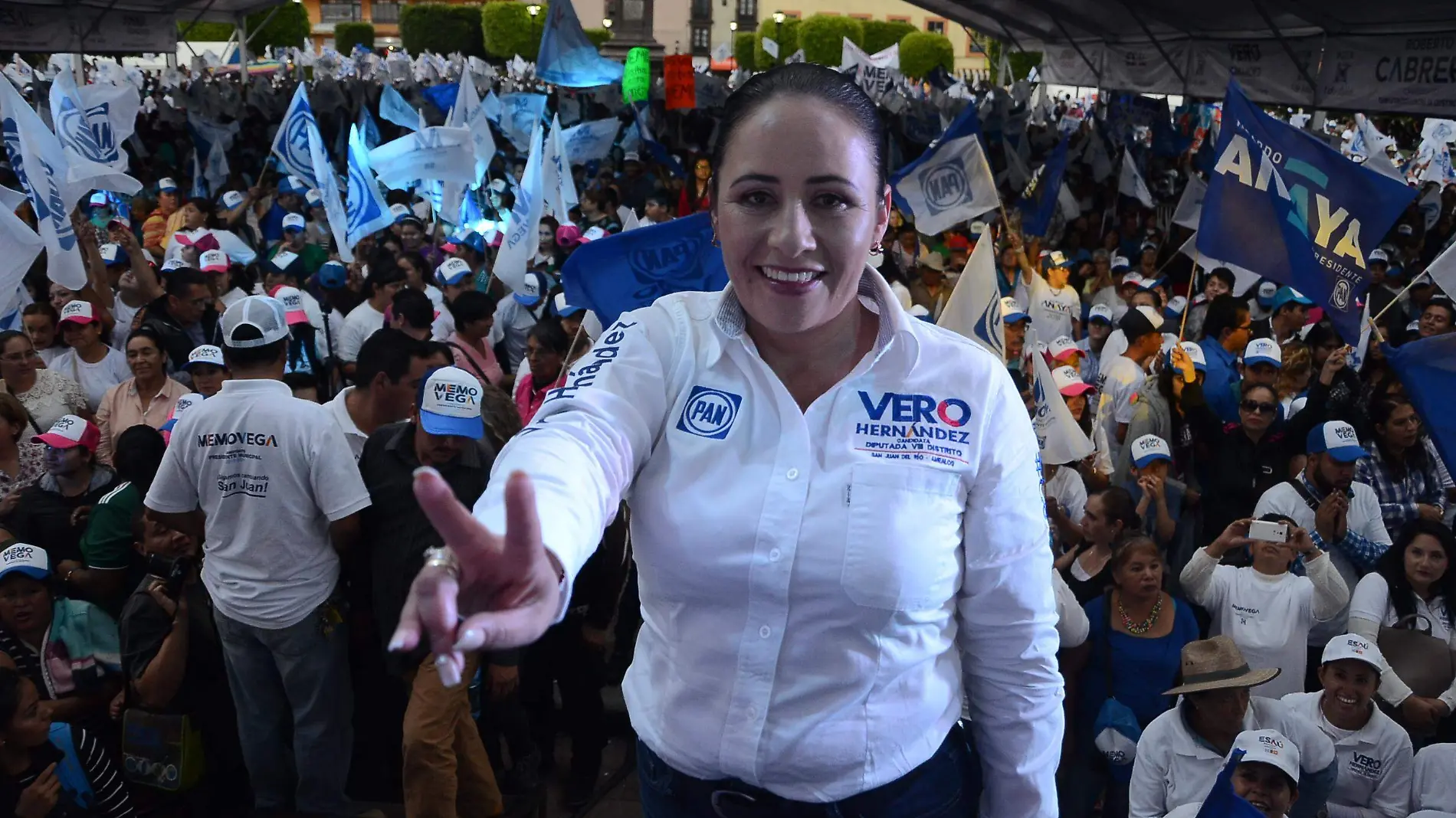 Verónica Hernández Flores, virtual ganadora del PAN por el VIII distrito.